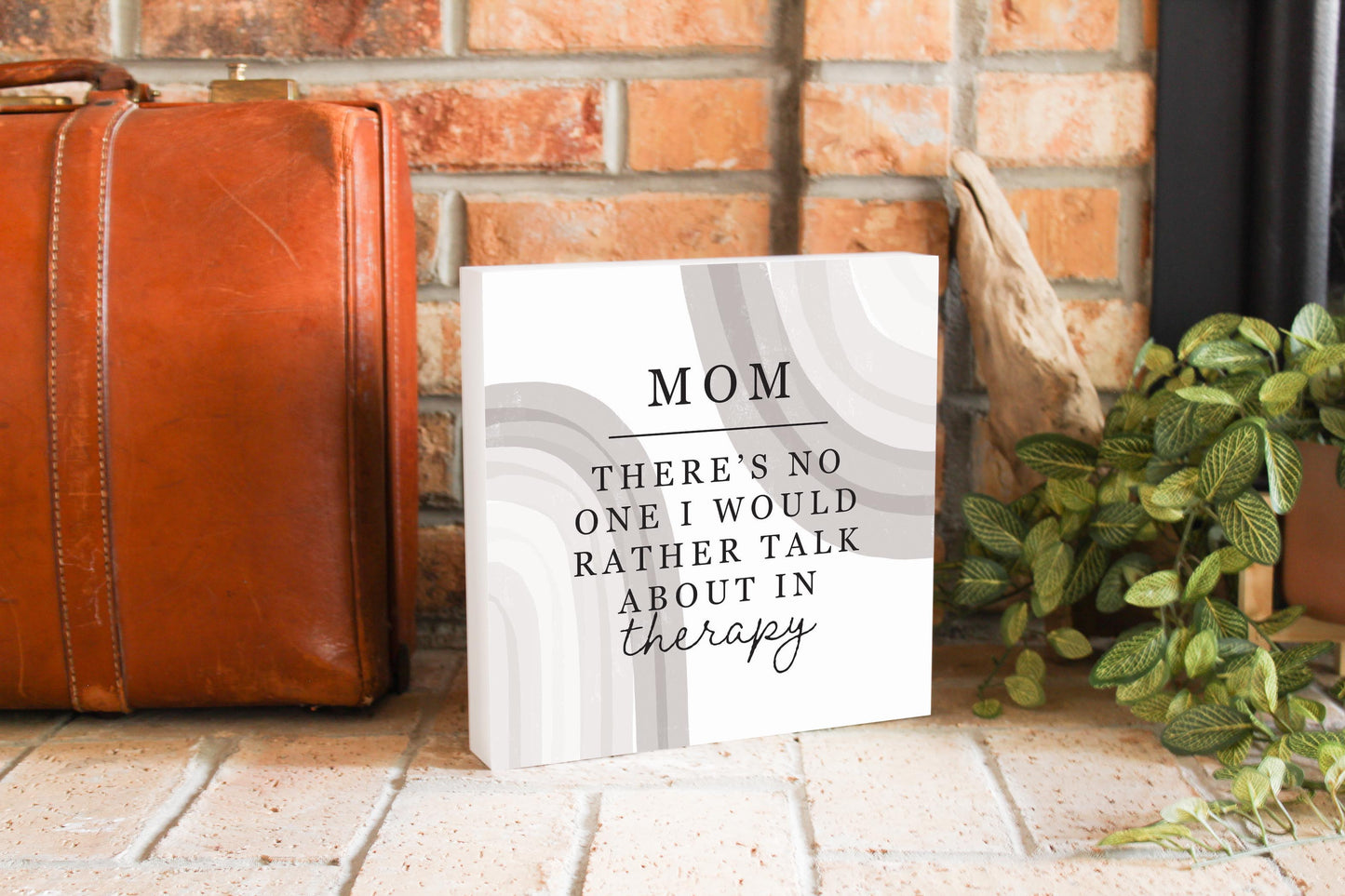 Modern Minimalist Mothers Day Therapy | Wood Block | Eaches | Min 2