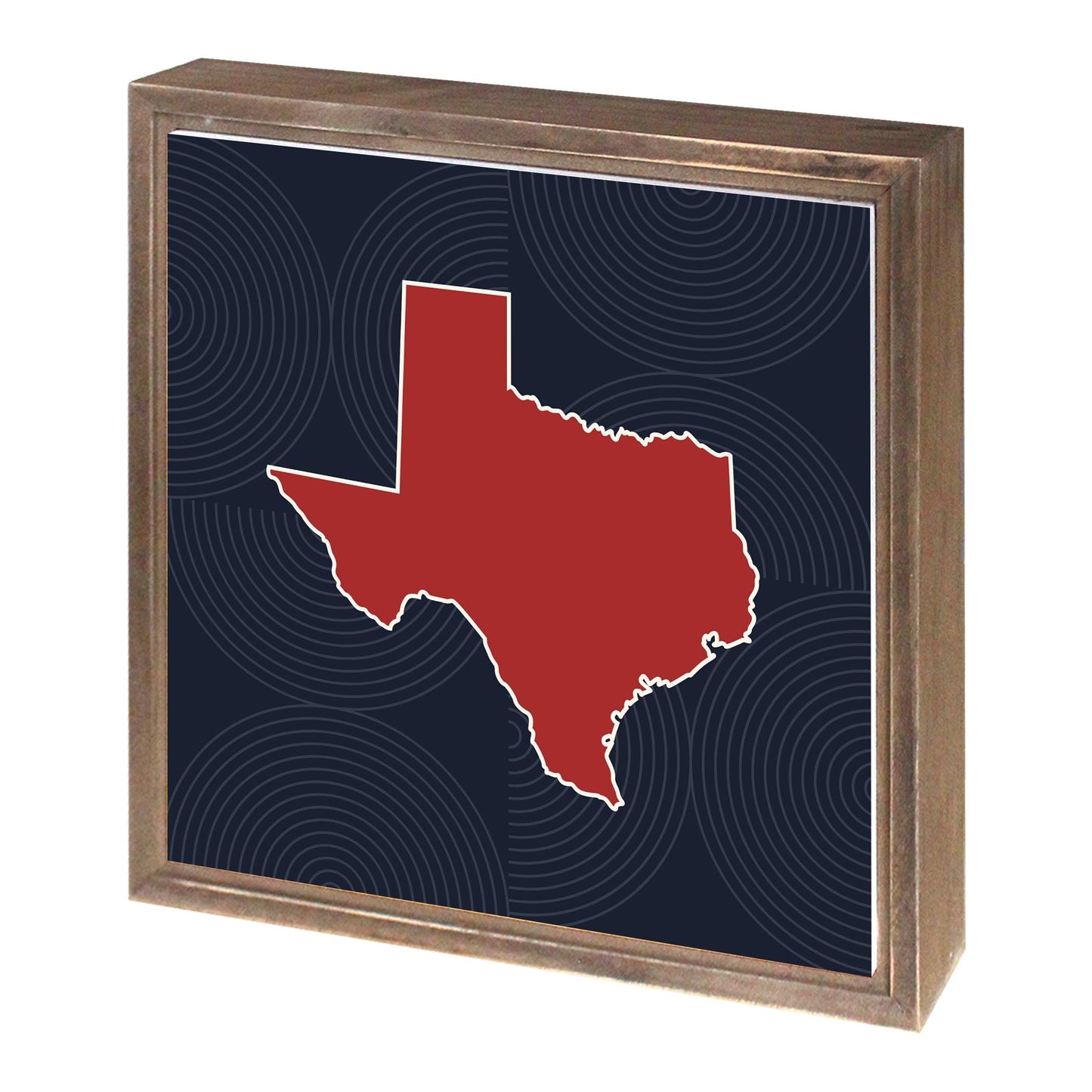 Modern Minimalist Texas Colors Shape | Wood Sign | Eaches | Min 1