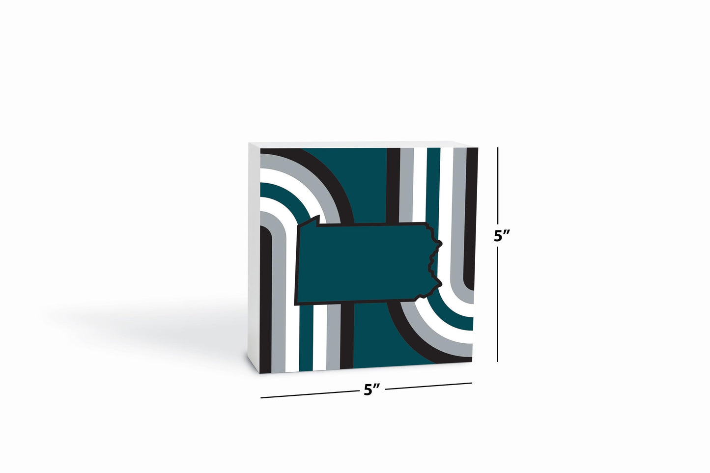 Modern Minimalist Pennsylvania Retro Shape | Wood Block | Eaches | Min 4