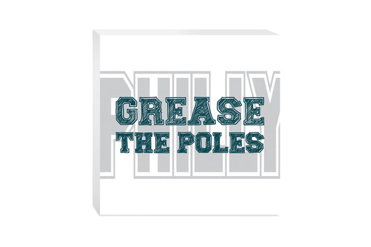 Modern Minimalist Pennsylvania Grease The Poles | Wood Block | Eaches | Min 2