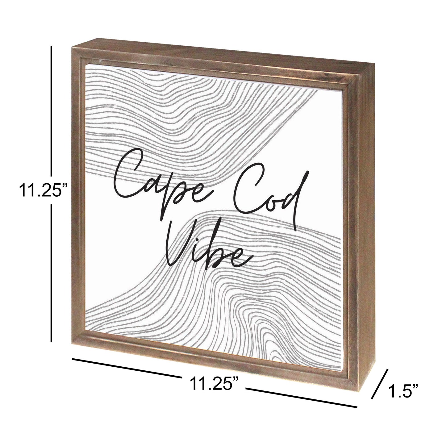 Minimalistic B&W Cape Cod Vibe | Wood Sign | Eaches | Min 1