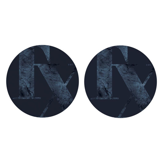 Modern Minimalist Texas Blue Tx | Absorbent Car Coasters | Set of 2 | Min 4