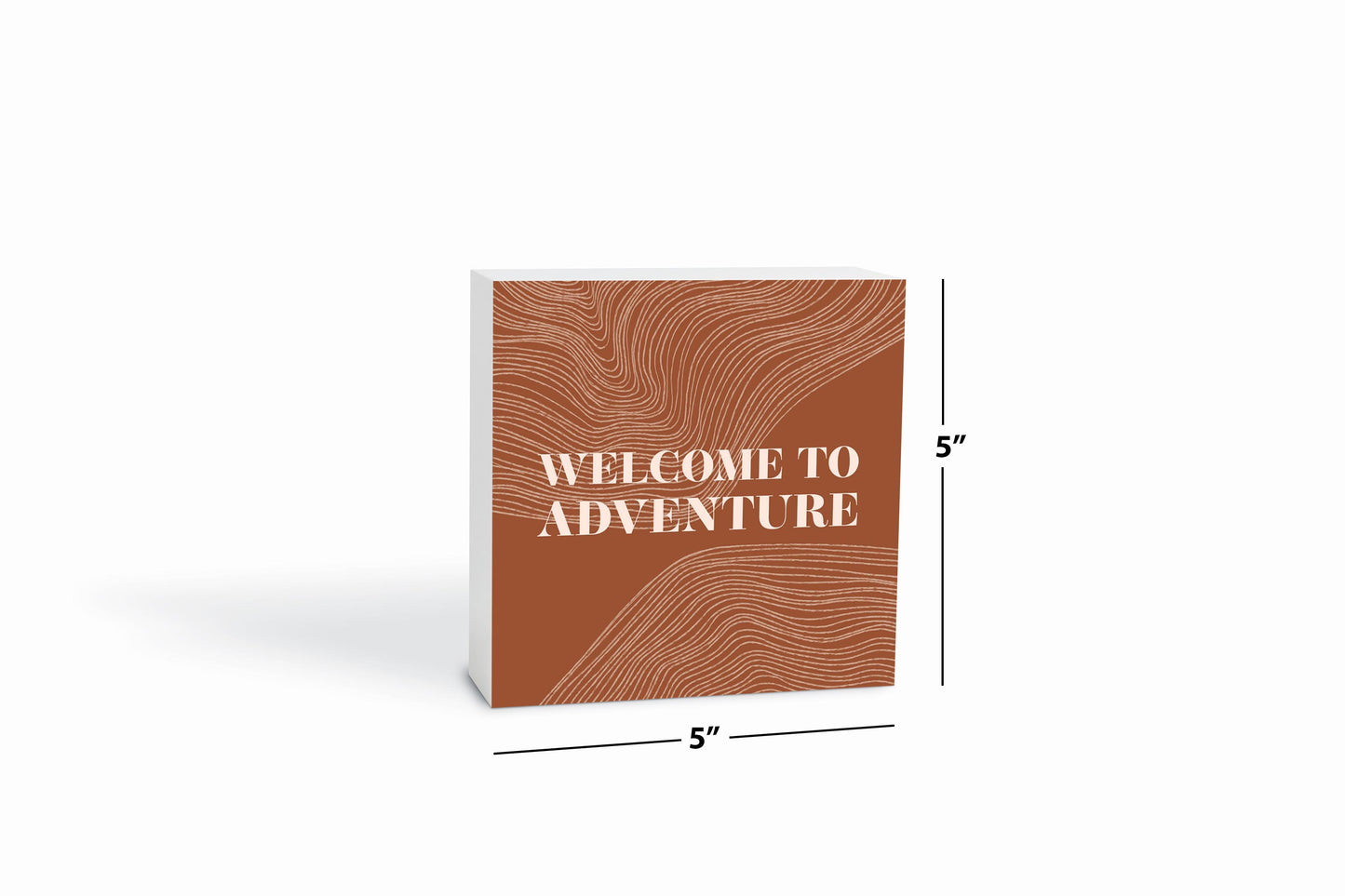 Modern Minimalist Pennsylvania Adventure Quip | Wood Block | Eaches | Min 4
