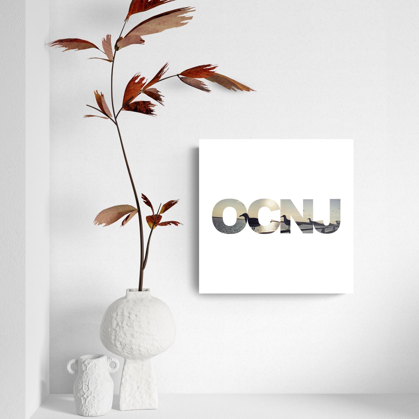 OCNJ Photo With Text | Hi-Def Glass Art | Eaches | Min 2