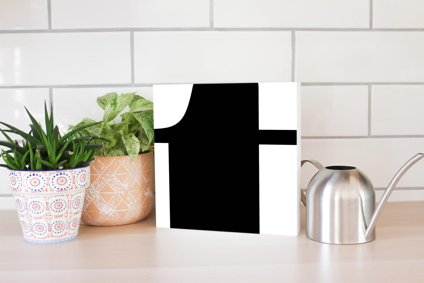 Fun Chunky Monogram T | Wood Block | Eaches | Min 2