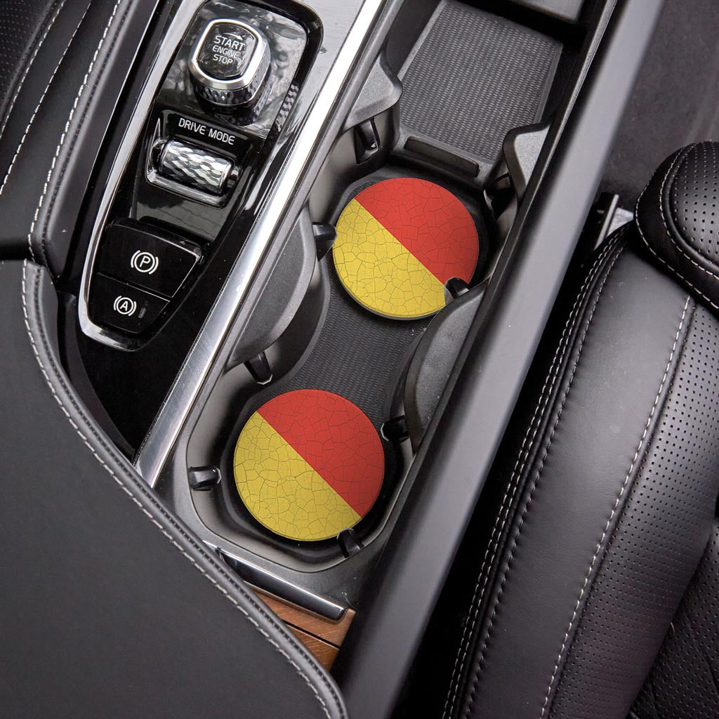 Nautical Flag Oscar| Absorbent Car Coasters | Set of 2 | Min 4