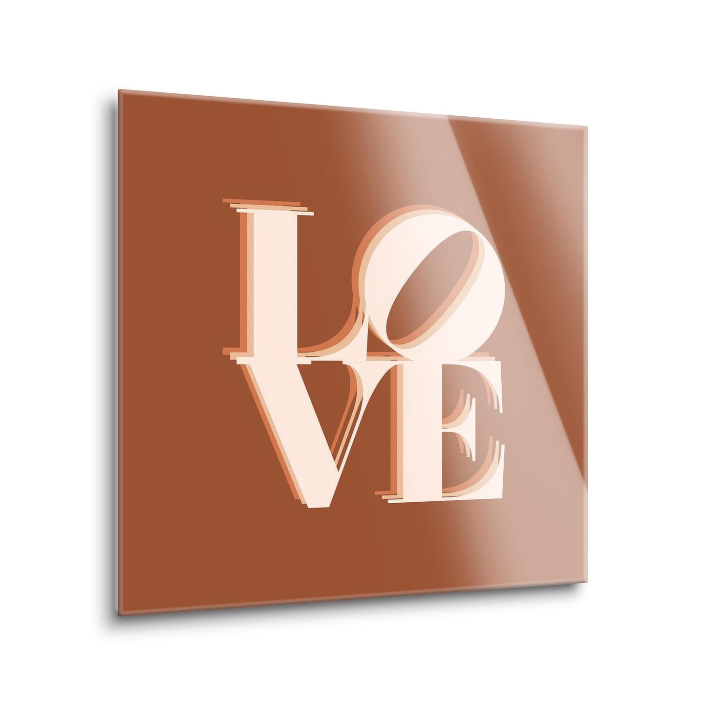 Modern Minimalist Pennsylvania Love Dark | Hi-Def Glass Art | Eaches | Min 1