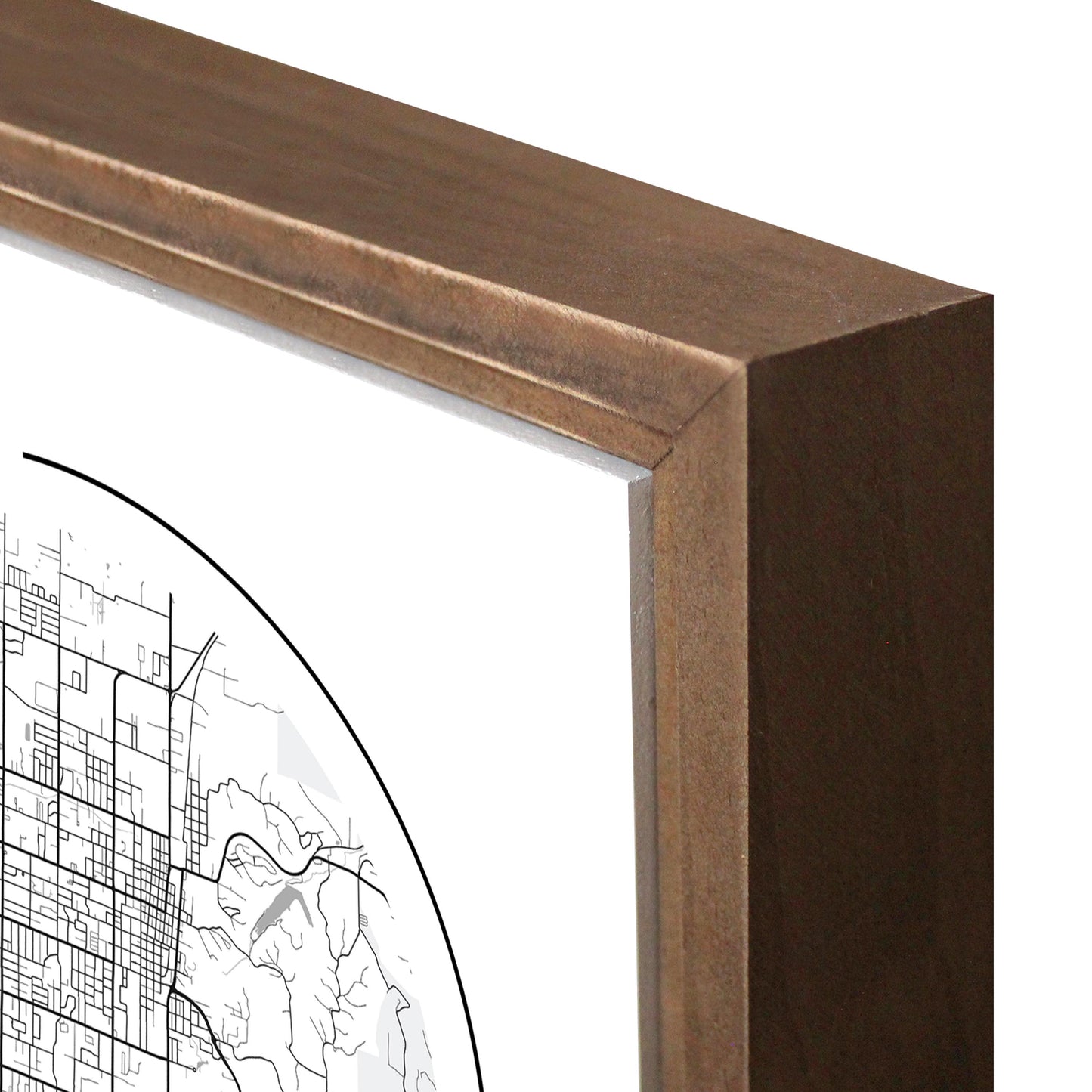Minimalist B&W Arkansas Rogers Circle Map State | Wood Sign | Eaches | Min 1