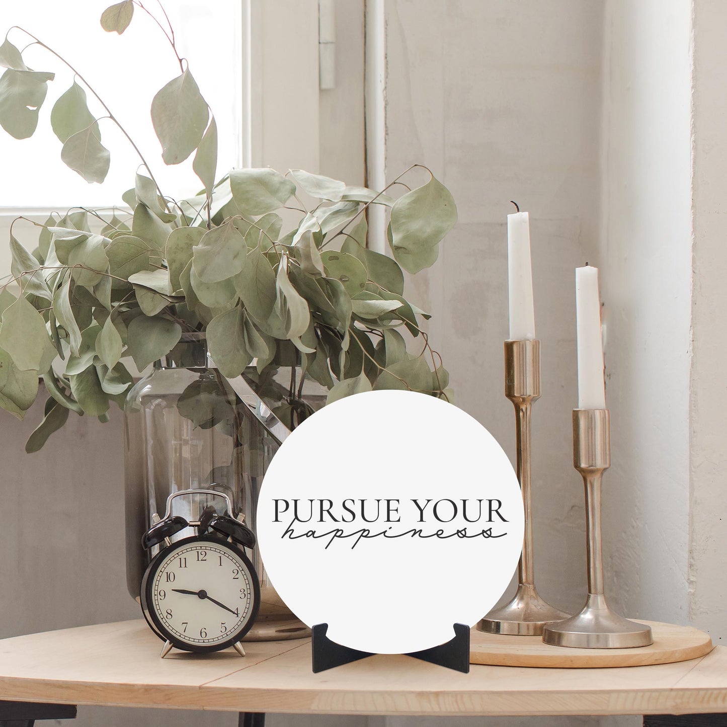 Minimalistic B&W Pennsylvania Happiness Quip | Wood Sign | Eaches | Min 1