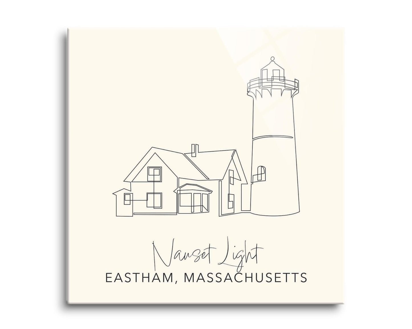 Cream Nauset Light | Hi-Def Glass Art | Eaches | Min 2