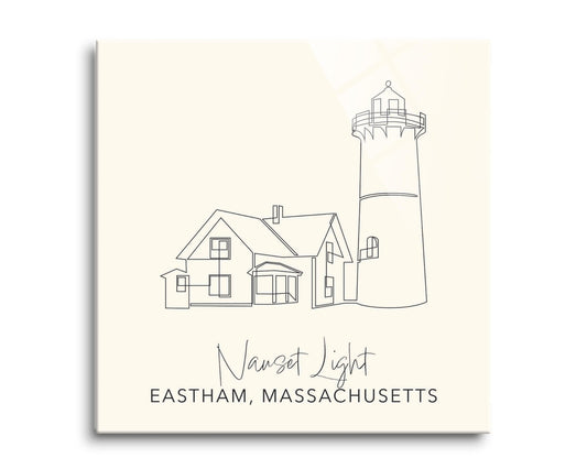 Cream Nauset Light | Hi-Def Glass Art | Eaches | Min 2