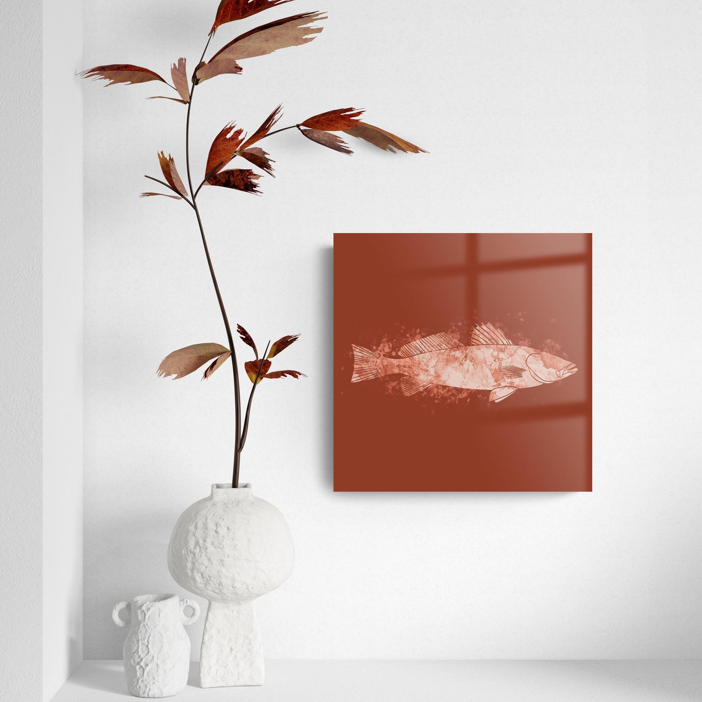 Louisiana Colorful Water Color Speckled Trout | Hi-Def Glass Art | Eaches | Min 2