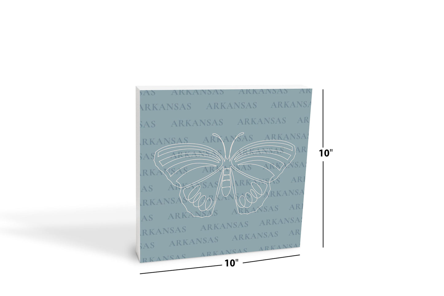 Modern Minimalist Arkansas Diana Fritillary Butterfly | Wood Block | Eaches | Min 2