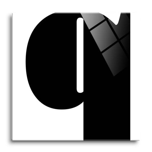 Fun Chunky Monogram Q | Hi-Def Glass Art | Eaches | Min 1