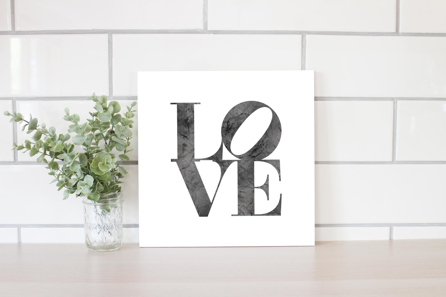 Minimalistic B&W Pennsylvania Love Light | Wood Sign | Eaches | Min 2