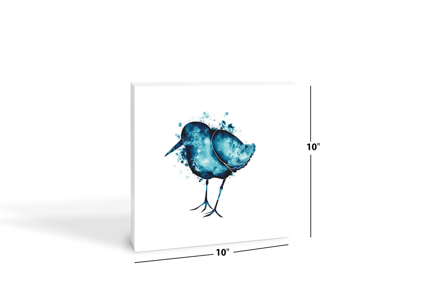 New England Water Color Sand Piper | Wood Block | Eaches | Min 2