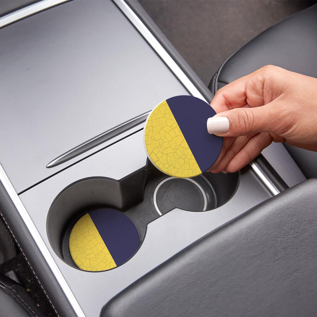 Nautical Flag Kilo| Absorbent Car Coasters | Set of 2 | Min 4