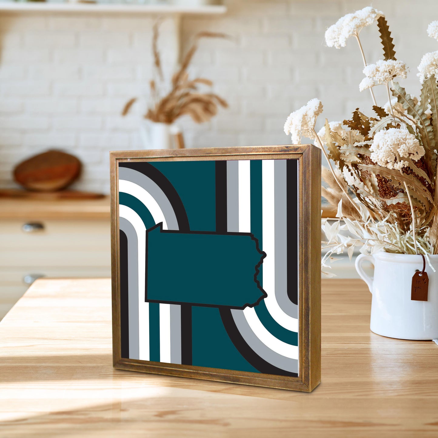 Modern Minimalist Pennsylvania Retro Shape | Wood Sign | Eaches | Min 1