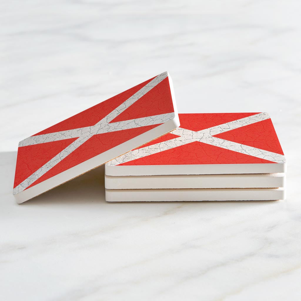 Nautical Flag Victor | Absorbent Coasters | Set of 4 | Min 2