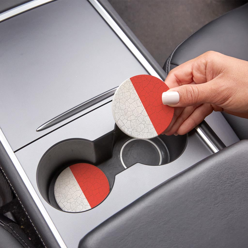 Nautical Flag Hotel| Absorbent Car Coasters | Set of 2 | Min 4