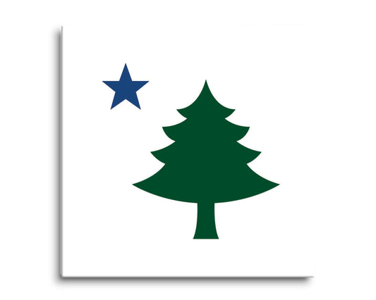 New England Star And Tree | Hi-Def Glass Art | Eaches | Min 2