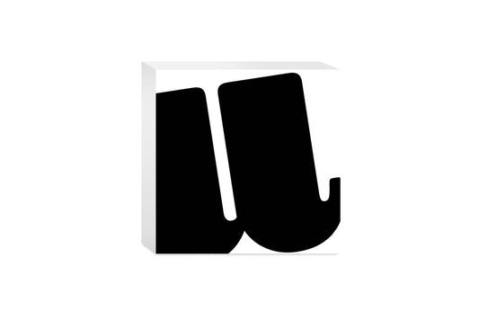 Fun Chunky Monogram U | Wood Block | Eaches | Min 4