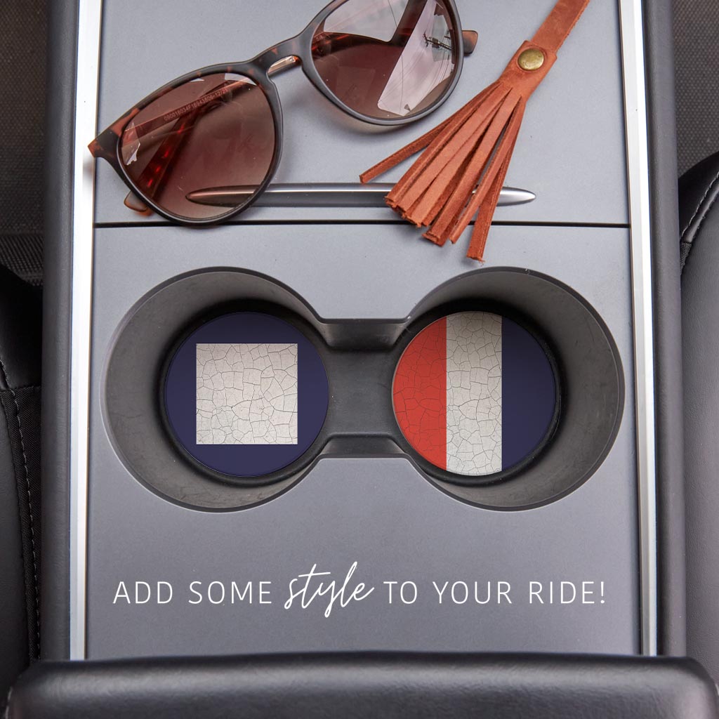 Nautical Flags | Absorbent Car Coasters | Set of 2 | Min 4