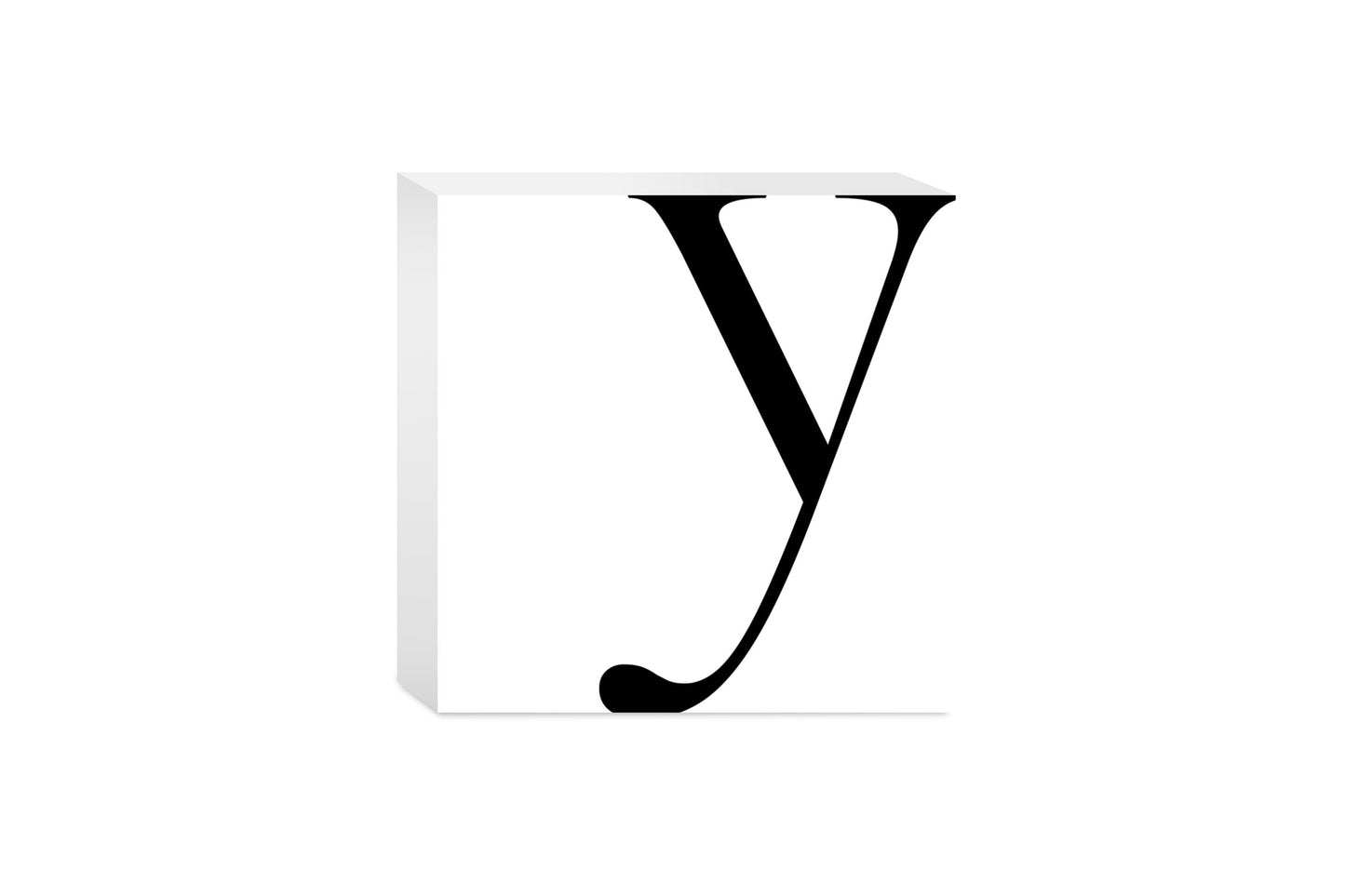 Minimal Monogram Y | Wood Block | Eaches | Min 4