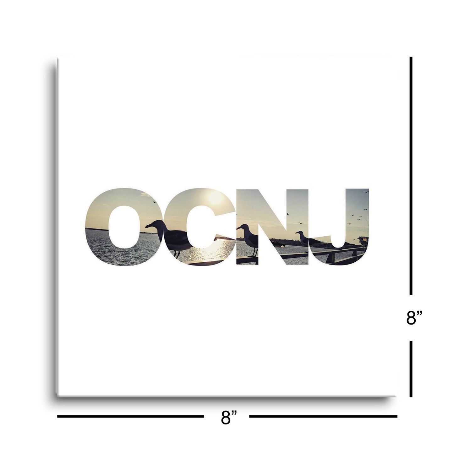 OCNJ Photo With Text | Hi-Def Glass Art | Eaches | Min 2
