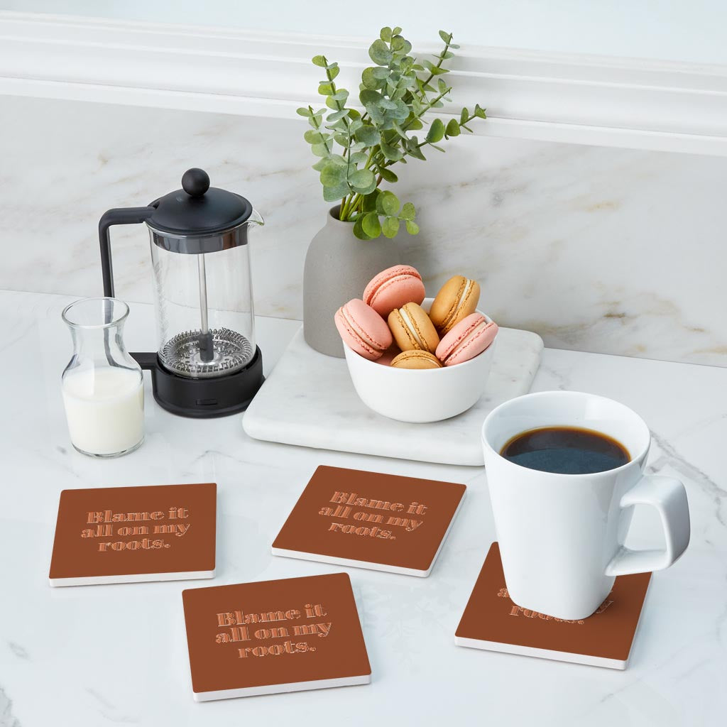 Modern Minimalist Arkansas Roots | Absorbent Coasters | Set of 4 | Min 2