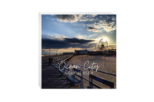 OCNJ Photo With Text | Wood Block | Eaches | Min 2