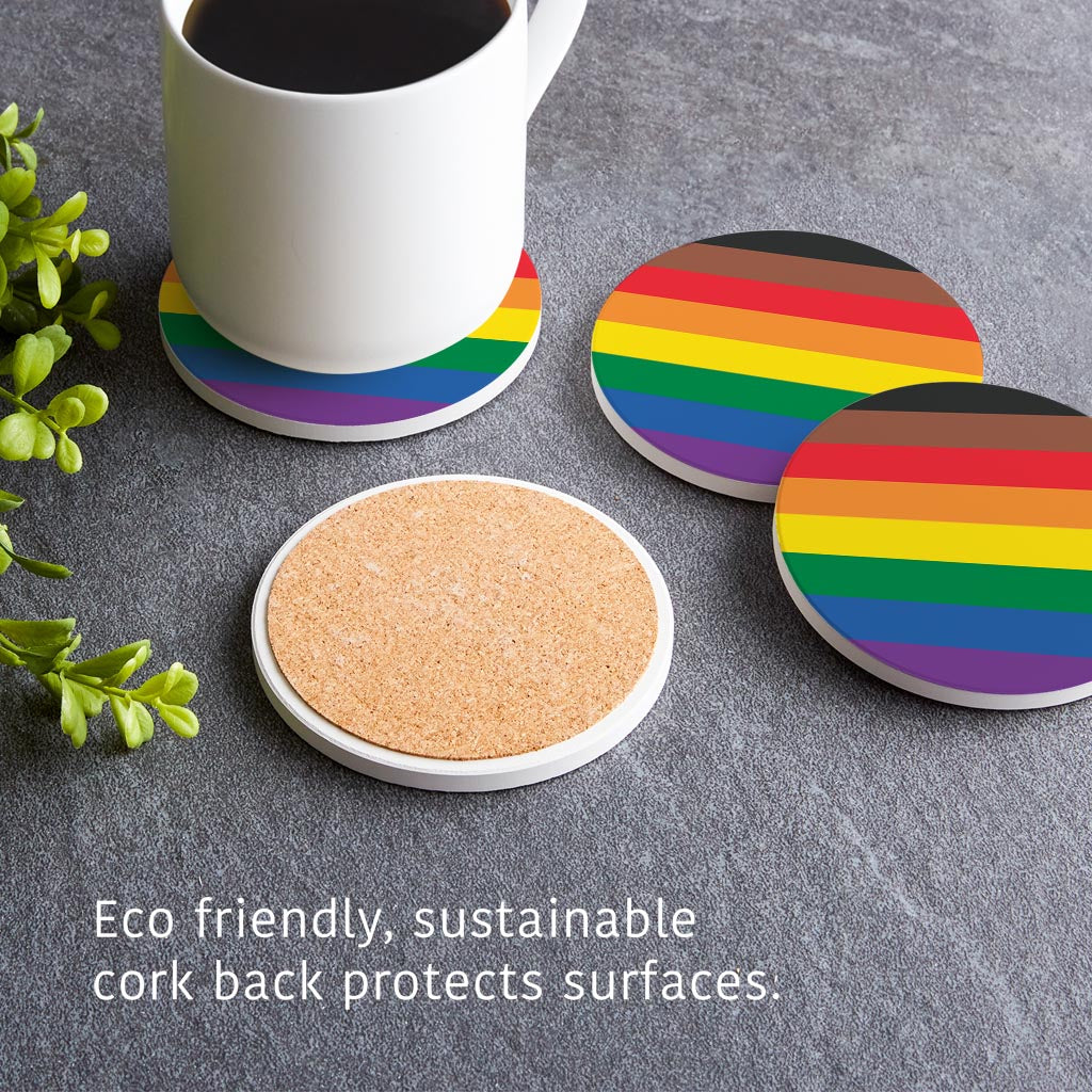 Philly Pride Flag Colors | Absorbent Coasters | Set of 4 | Min 2