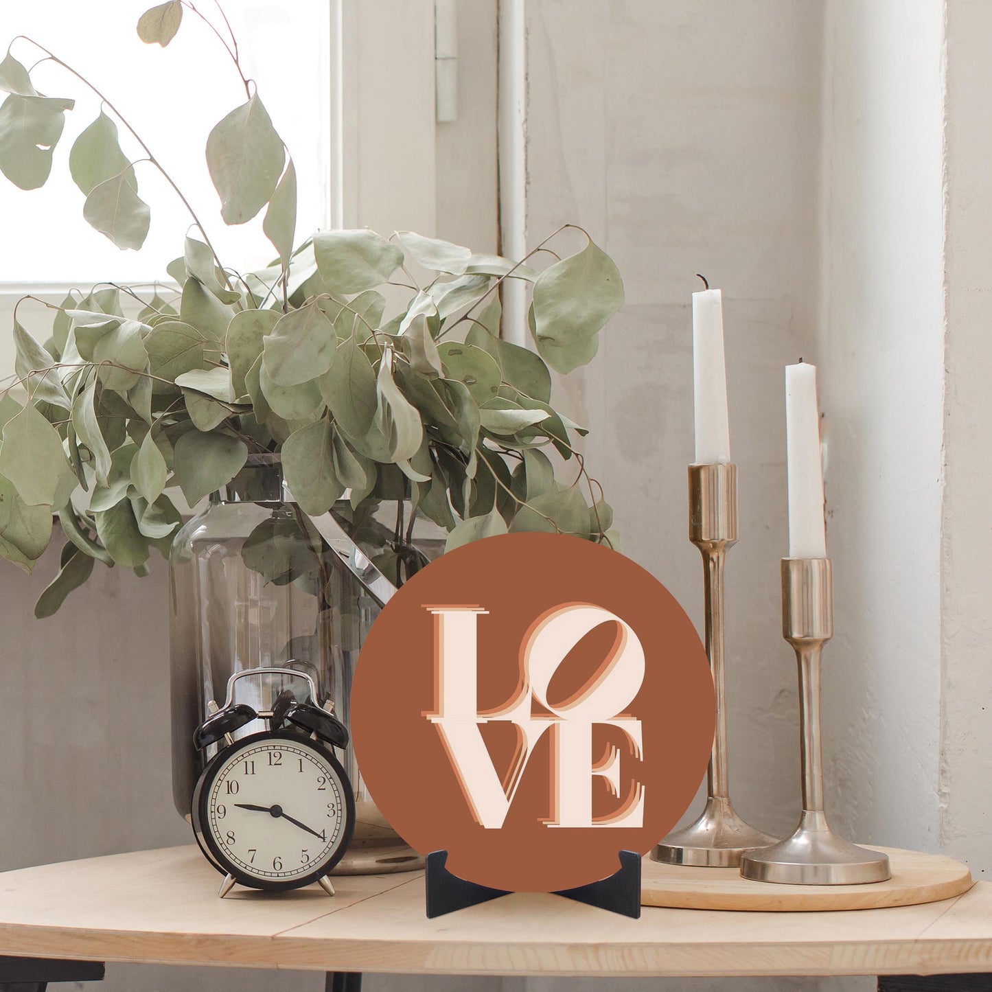Modern Minimalist Pennsylvania Love Dark | Wood Sign | Eaches | Min 1