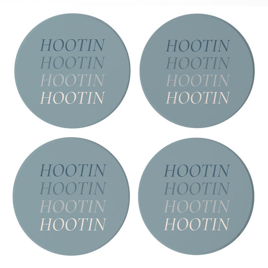 Modern Minimalist Arkansas Hootin | Absorbent Coasters | Set of 4 | Min 2