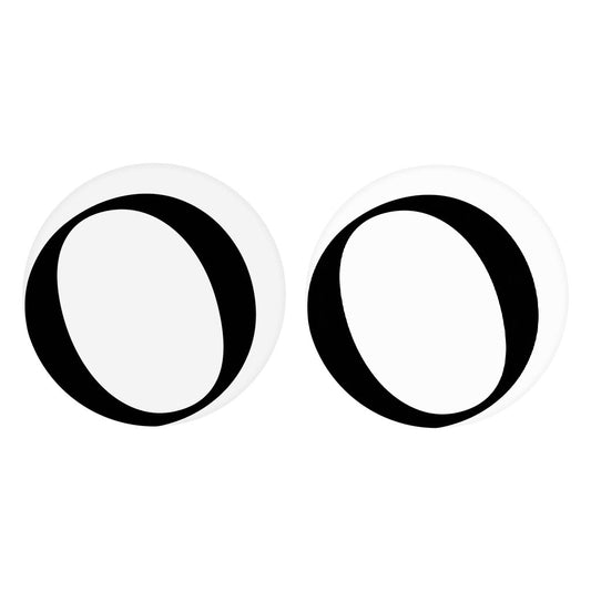 Minimalist Monogram O Circle | Absorbent Car Coasters | Set of 2 | Min 4
