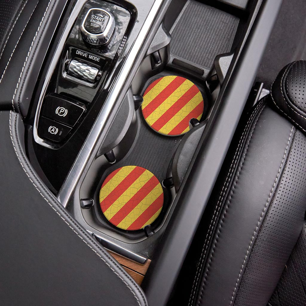 Nautical Flag Yankee| Absorbent Car Coasters | Set of 2 | Min 4