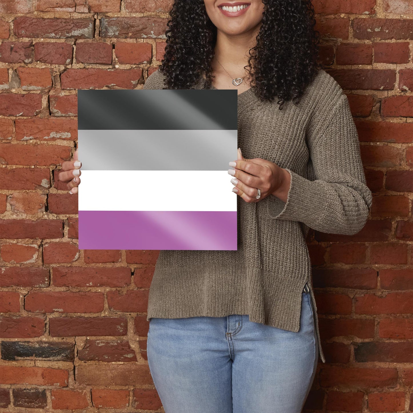 Asexual Pride Flag Colors | Hi-Def Glass Art | Eaches | Min 1