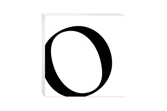 Minimal Monogram O | Wood Block | Eaches | Min 2