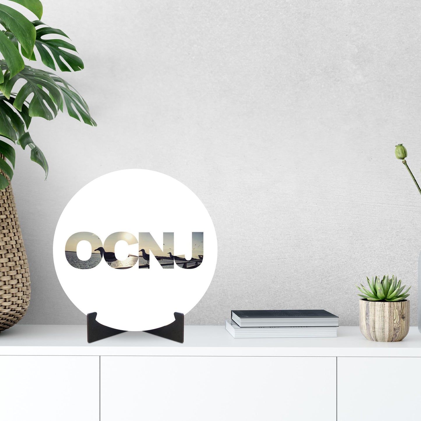 OCNJ Photo With Text | Wood Sign | Eaches | Min 1