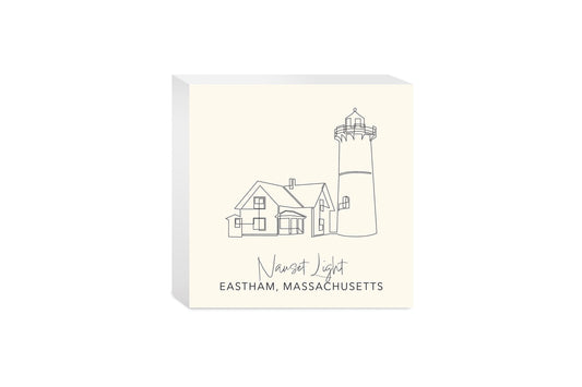 Cream Nauset Light | Wood Block | Eaches | Min 4