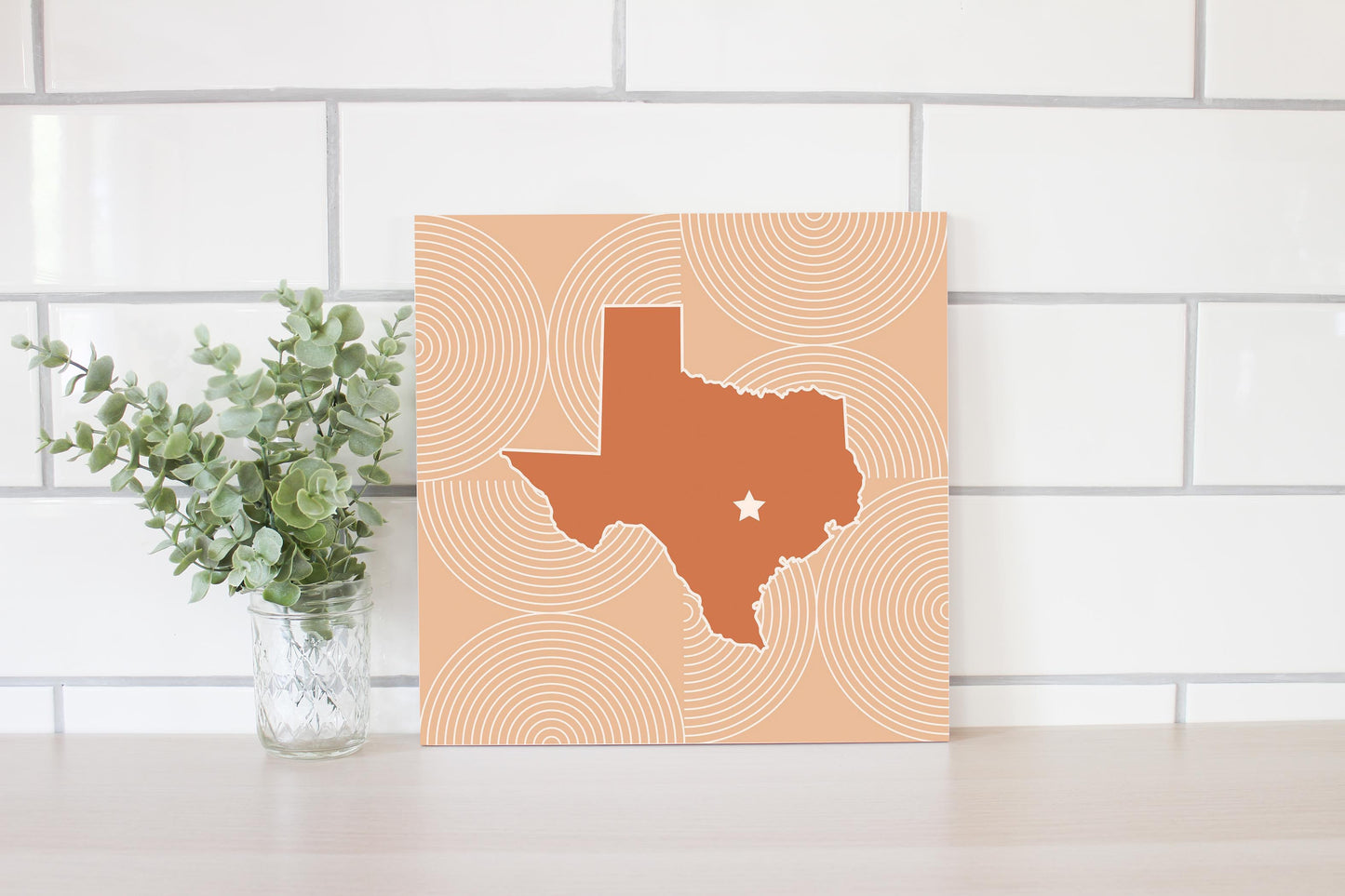 Modern Minimalist Texas Austin Star | Wood Sign | Eaches | Min 2