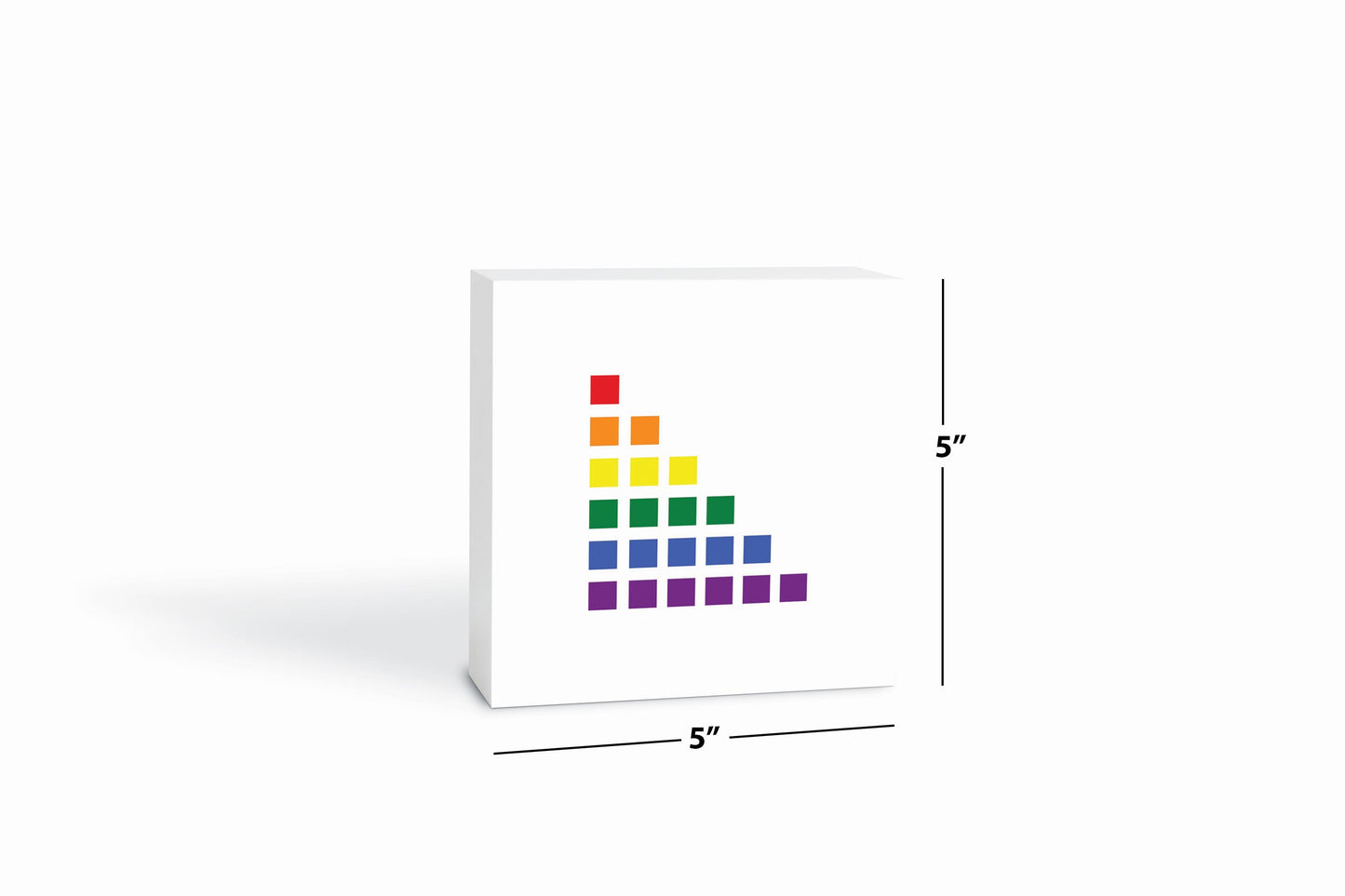 Minimalistic Pride Squares | Wood Block | Eaches | Min 4