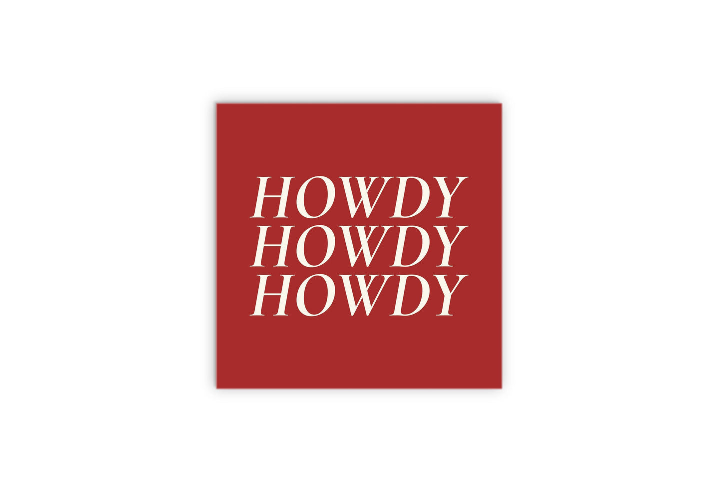 Modern Minimalist Texas Colors Howdy | Wood Sign | Eaches | Min 2