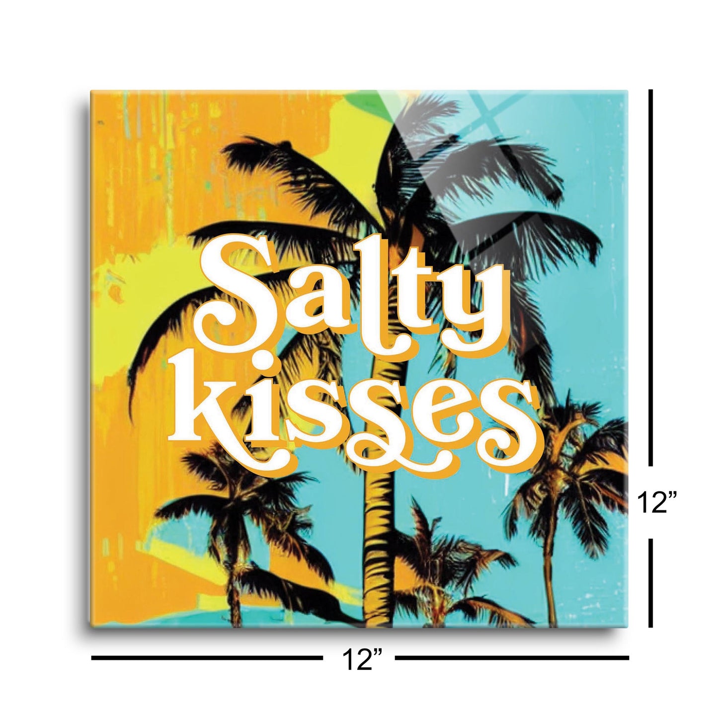 Salty Kisses Palm Trees | Hi-Def Glass Art | Eaches | Min 1