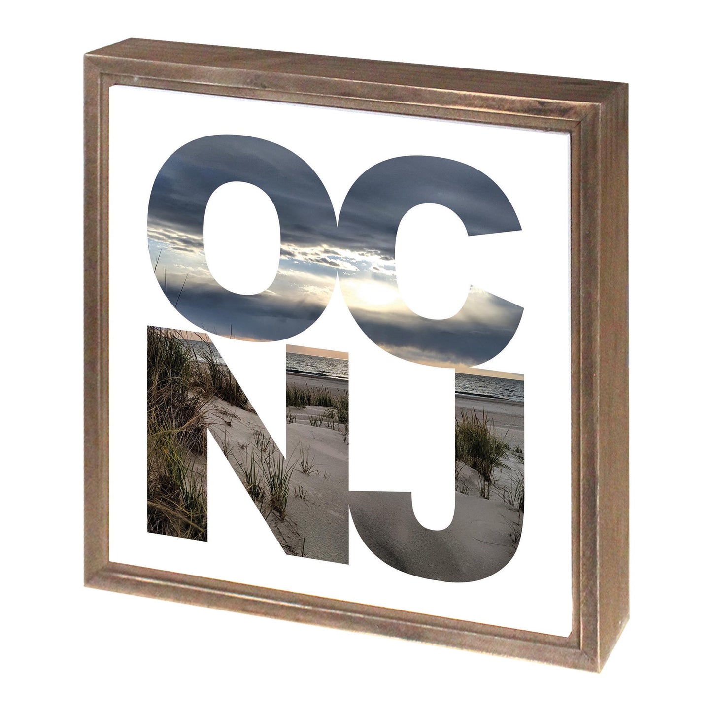 OCNJ Photo With Text | Wood Sign | Eaches | Min 1