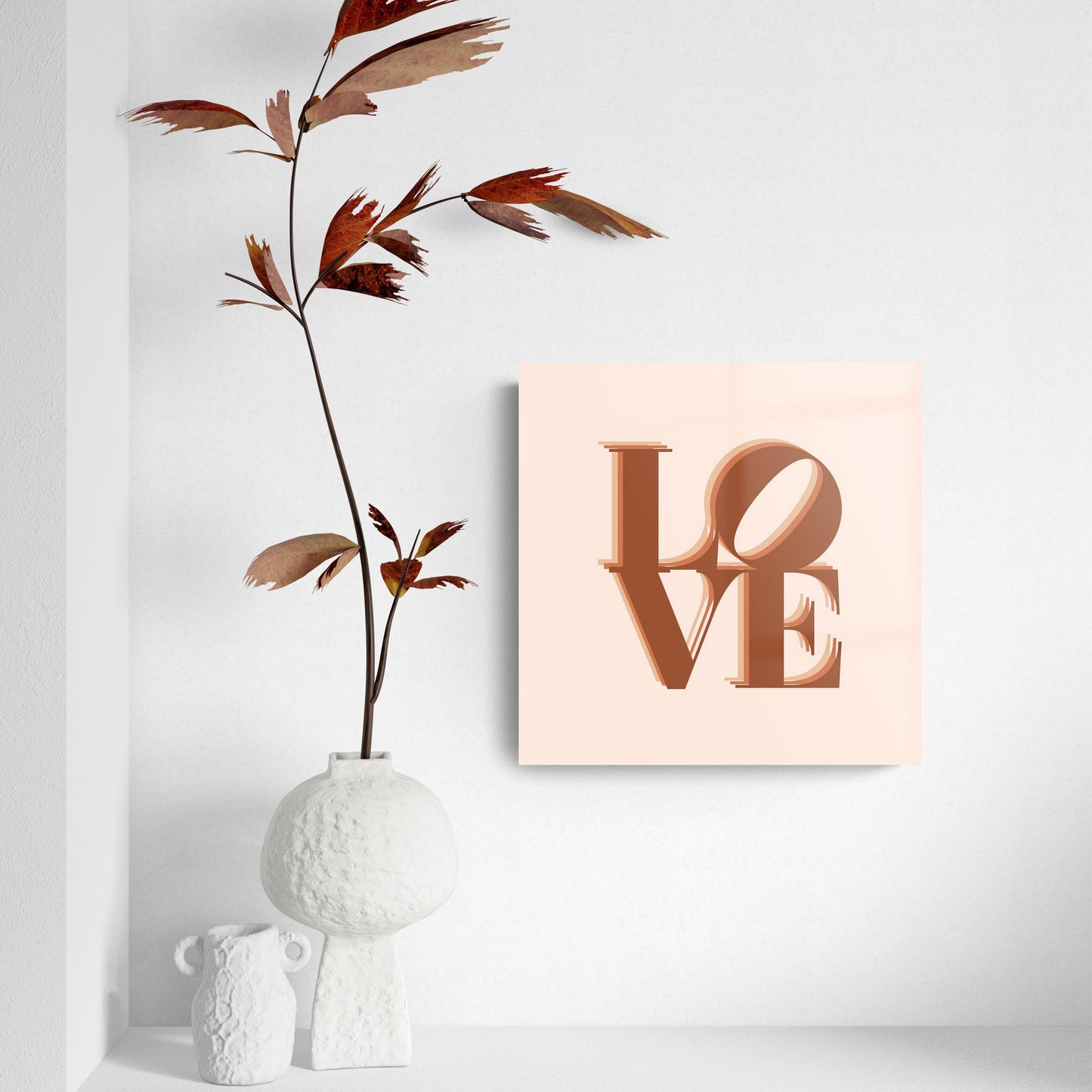Modern Minimalist Pennsylvania Love Light | Hi-Def Glass Art | Eaches | Min 2