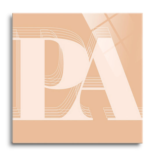 Modern Minimalist Pennsylvania Pa Initials Light | Hi-Def Glass Art | Eaches | Min 1
