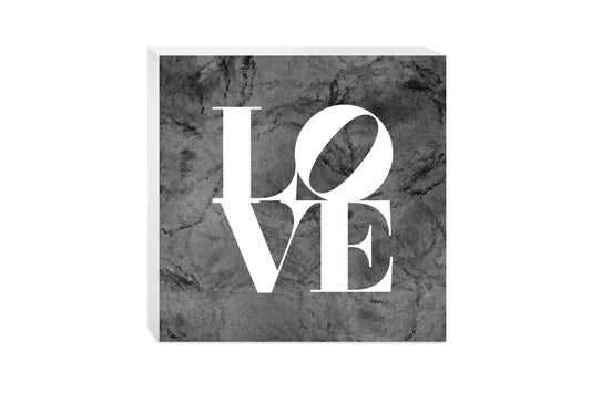 Minimalistic B&W Pennsylvania Love Dark | Wood Block | Eaches | Min 2