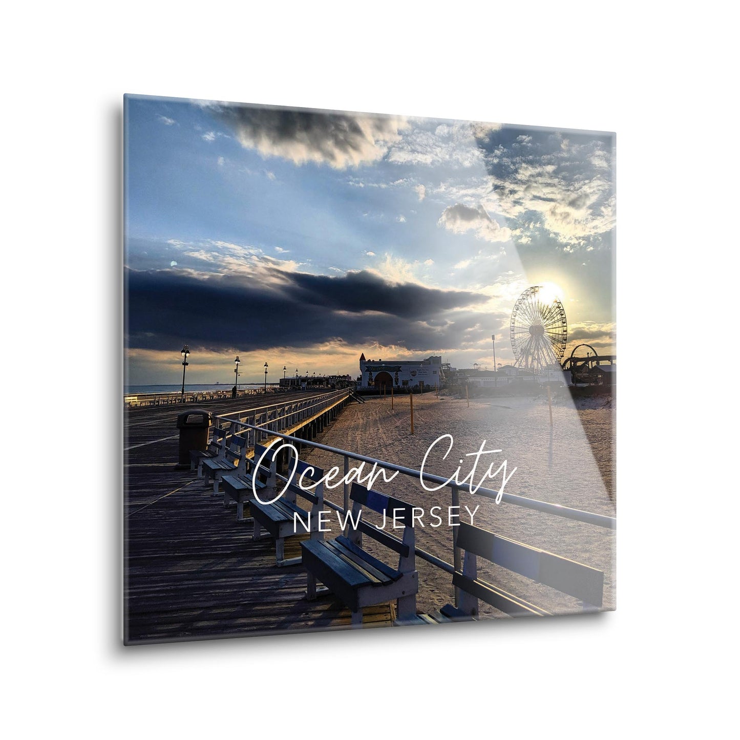 OCNJ Photo With Text | Hi-Def Glass Art | Eaches | Min 1