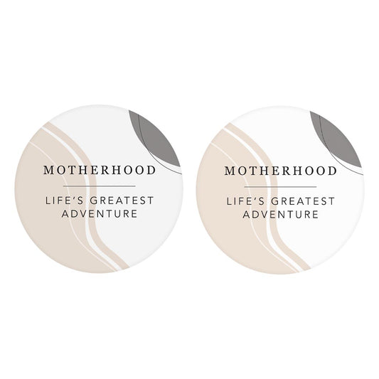 Modern Minimalist Mothers Day Adventure| Absorbent Car Coasters | Set of 2 | Min 4